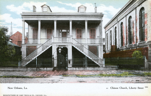 Chinese Church On Liberty Street  New Orleans  Usa Poster Print By Mary Evans / Grenville Collins Postcard Collection - Item # VARMEL10554910