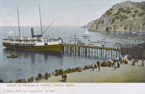Arrival Of Hermosa - Avalon  Catalina Island  California  Us Poster Print By Mary Evans / Grenville Collins Postcard Collection - Item # VARMEL10636855