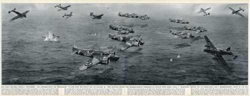 Blenheims And Messerschmitts By G. H. Davis Poster Print By ® Illustrated London News Ltd/Mary Evans - Item # VARMEL10652376