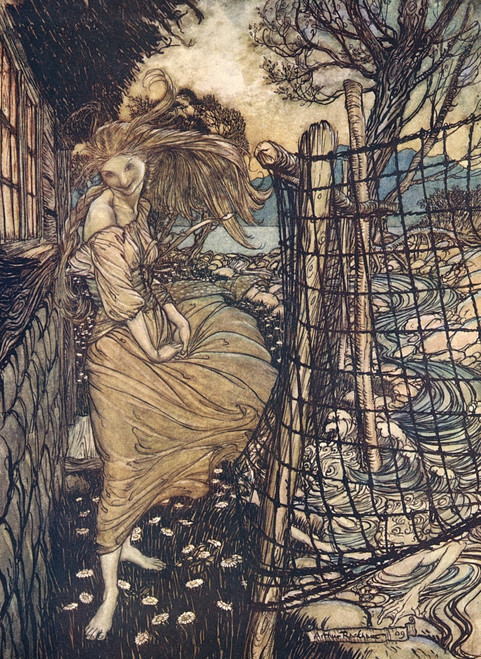 Undine Ashore Poster Print By Mary Evans Picture Library/Arthur Rackham - Item # VARMEL10021378