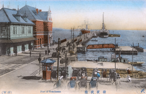 Yokohama Pier  Yokohama  Japan - Customs Office Poster Print By Mary Evans / Grenville Collins Postcard Collection - Item # VARMEL10994483