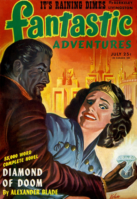 Fantastic Adventures - Diamond Of Doom Poster Print By Mary Evans Picture Library - Item # VARMEL11037709