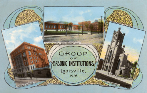 Masonic Institutions - Louisville  Kentucky  Usa Poster Print By Mary Evans / Grenville Collins Postcard Collection - Item # VARMEL11068018