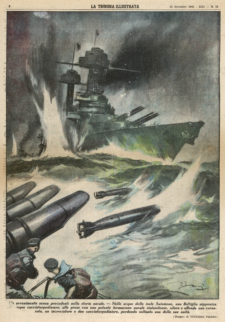 Japanese Sea Battle/Wwii Poster Print By Mary Evans Picture Library - Item # VARMEL10081876