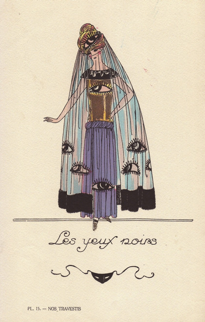 Woman In Kohl Eye Costume Poster Print By ® Florilegius / Mary Evans - Item # VARMEL10940906