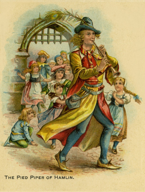 The Pied Piper Of Hamelin Poster Print By Mary Evans Picture Library/Peter & Dawn Cope Collection - Item # VARMEL10508532