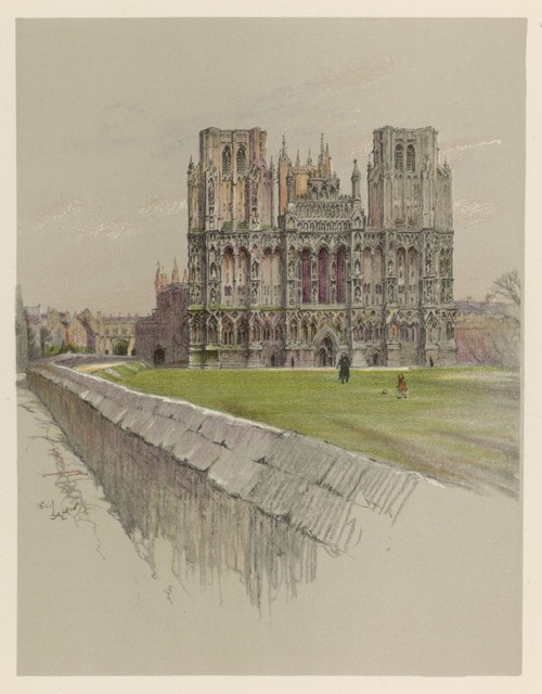 Wells Cathedral 1924 Poster Print By Mary Evans Picture Library - Item # VARMEL10181719