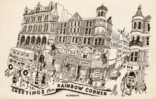 Rainbow Corner  London - American Red Cross Poster Print By Mary Evans / Grenville Collins Postcard Collection - Item # VARMEL10693534