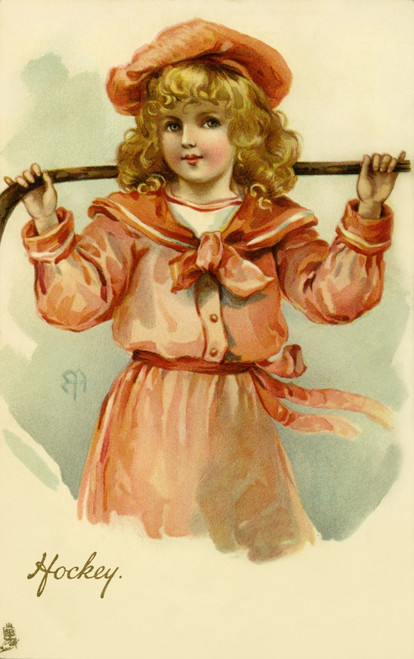 A Lady Hockey Player Poster Print By Mary Evans Picture Library/Peter & Dawn Cope Collection - Item # VARMEL10582644