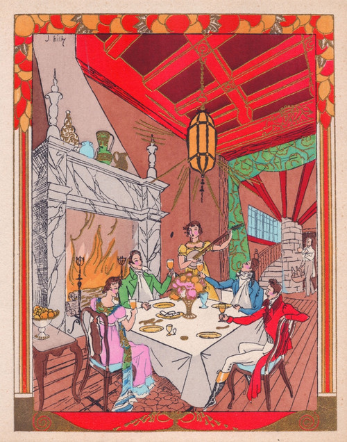 Pochoir Technique - Stylish Art Deco Greetings Card Poster Print By ®The David Pearson Collection/Mary Evans Picture Library - Item # VARMEL11356593
