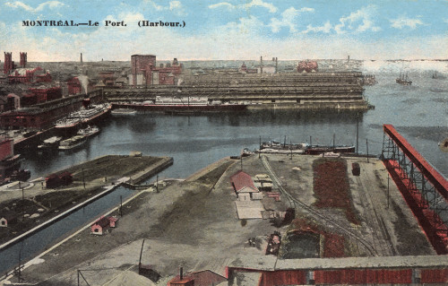 The Harbour / Port - Montreal  Canada Poster Print By Mary Evans / Grenville Collins Postcard Collection - Item # VARMEL11064229