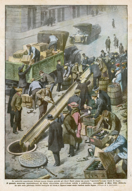Liquor Down The Drain Poster Print By Mary Evans Picture Library - Item # VARMEL10132058
