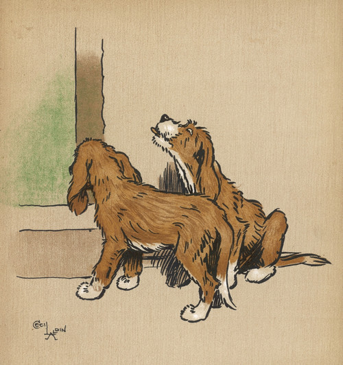 Twin Puppies Explore Poster Print By Mary Evans Picture Library - Item # VARMEL10000387