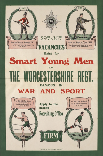 British Military Recruitment Poster - Inter-War Period Poster Print By ®The National Army Museum / Mary Evans Picture Library - Item # VARMEL10795331