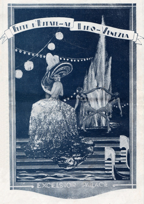 Brochure From The Excelsior Hotel  Lido Poster Print By Mary Evans / Jazz Age Club - Item # VARMEL10503610 Brochure From The Excelsior Hotel  Lido Poster Print By Mary Evans / Jazz Age Club - Item # VARMEL10503610