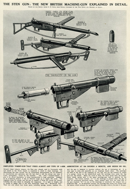 New British Sten Gun By G. H. Davis Poster Print By ® Illustrated London News Ltd/Mary Evans - Item # VARMEL10652998