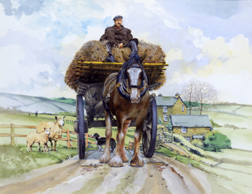 Shire Horse Pulling A Hay Wagon Poster Print By Malcolm Greensmith ® Adrian Bradbury/Mary Evans - Item # VARMEL10271146 Shire Horse Pulling A Hay Wagon Poster Print By Malcolm Greensmith ® Adrian Bradbury/Mary Evans - Item # VARMEL10271146