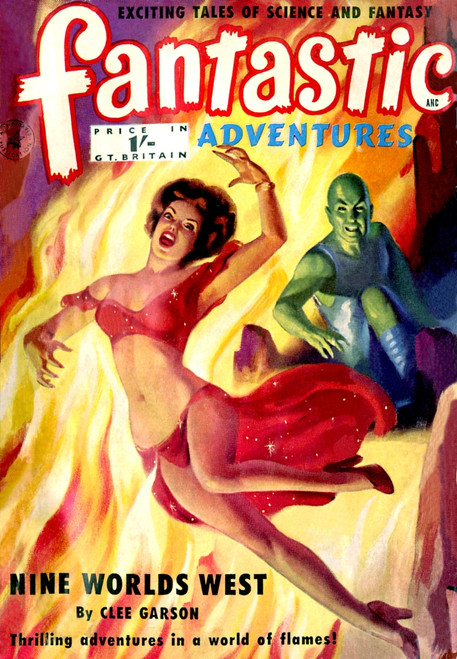 Fantastic Adventures - Nine Worlds West Poster Print By Mary Evans Picture Library - Item # VARMEL11037821