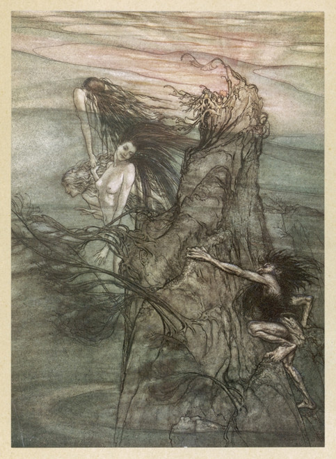 Alberich Steals Ring Poster Print By Mary Evans Picture Library/Arthur Rackham - Item # VARMEL10102801