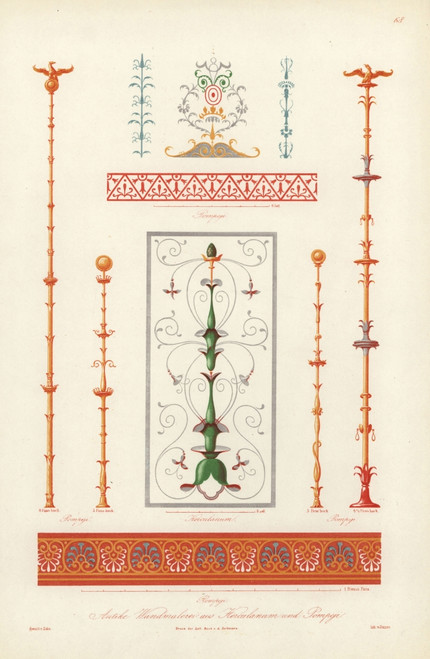 Murals From Different Houses In Pompeii And Heraculaneum Poster Print By ® Florilegius / Mary Evans - Item # VARMEL10941786