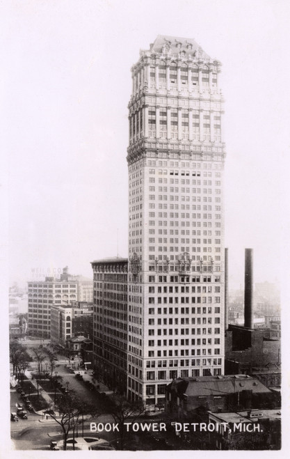 Book Tower  Detroit  Michigan  Usa Poster Print By Mary Evans / Grenville Collins Postcard Collection - Item # VARMEL10948335