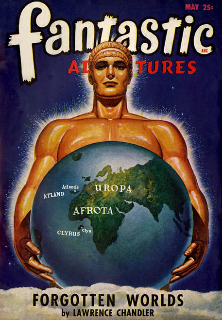 Fantastic Adventures -  Forgotten Worlds Poster Print By Mary Evans Picture Library - Item # VARMEL11037809