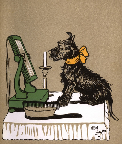 Illustration By Cecil Aldin  Puppy Tails Poster Print By Mary Evans Picture Library - Item # VARMEL10981416
