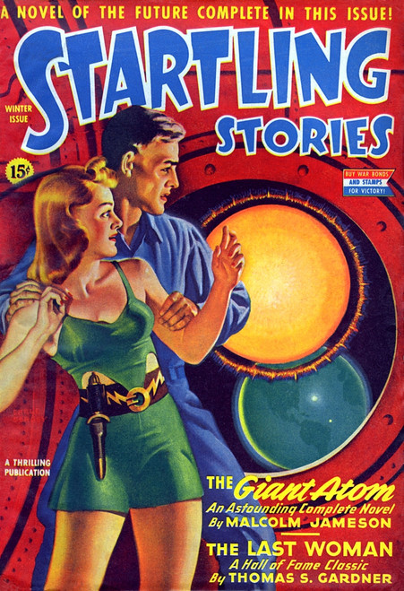 Startling Stories - The Giant Atom Poster Print By Mary Evans Picture Library - Item # VARMEL11059877