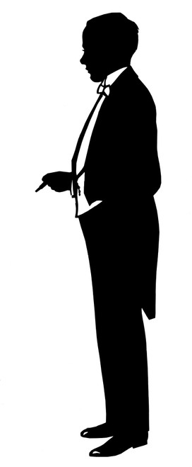 Silhouette Of Man In Evening Dress Poster Print By ®H L Oakley / Mary Evans - Item # VARMEL10644989