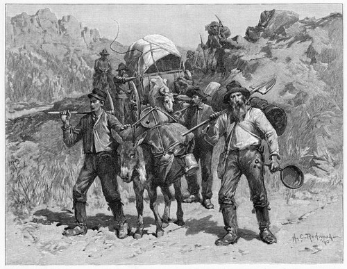 Gold Prospectors In California Poster Print By Mary Evans Picture Library - Item # VARMEL10003311