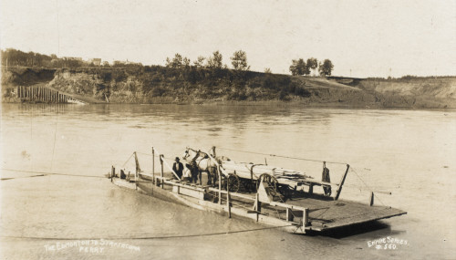 Alberta  Canada - The Edmonton To Strathcona Ferry Poster Print By Mary Evans / Grenville Collins Postcard Collection - Item # VARMEL10410290