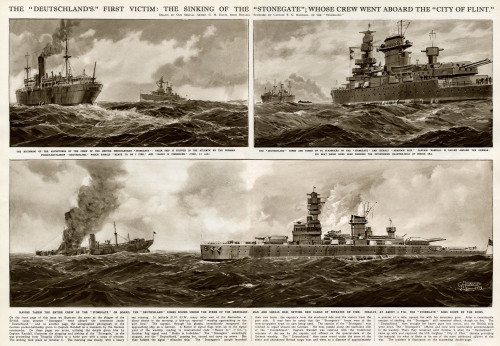 Sinking Of The Stonegate By G. H. Davis Poster Print By ® Illustrated London News Ltd/Mary Evans - Item # VARMEL10652318