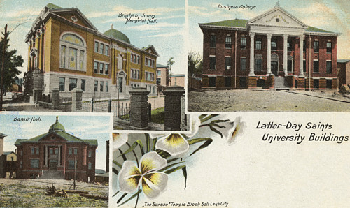 Salt Lake City - Brigham Young Memorial Hall Poster Print By Mary Evans / Grenville Collins Postcard Collection - Item # VARMEL10697704