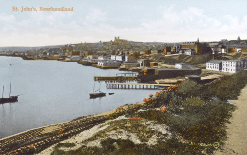 St. Johns - Newfoundland - View Of The Inner Harbour Poster Print By Mary Evans / Grenville Collins Postcard Collection - Item # VARMEL10428735