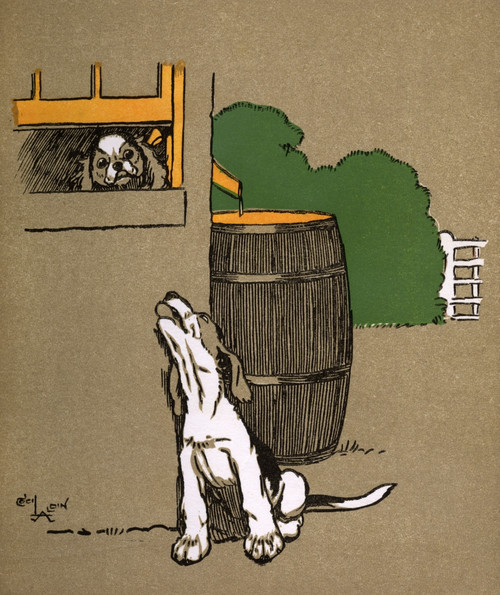 Illustration By Cecil Aldin  Puppy Tails Poster Print By Mary Evans Picture Library - Item # VARMEL10981412