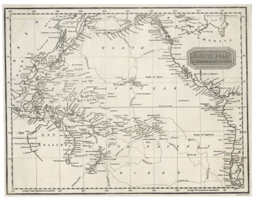 Map Of The Pacific Ocean Poster Print By Mary Evans Picture Library - Item # VARMEL10002839