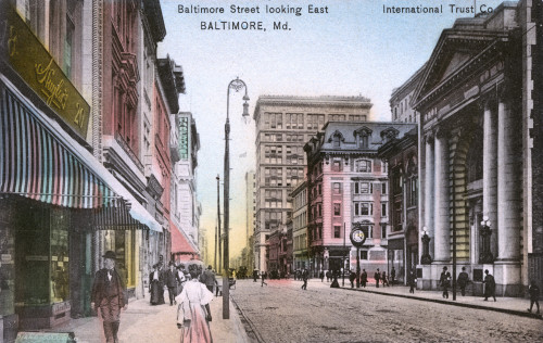 Baltimore Street  Baltimore  Maryland  Usa Poster Print By Mary Evans / Pharcide - Item # VARMEL10923330