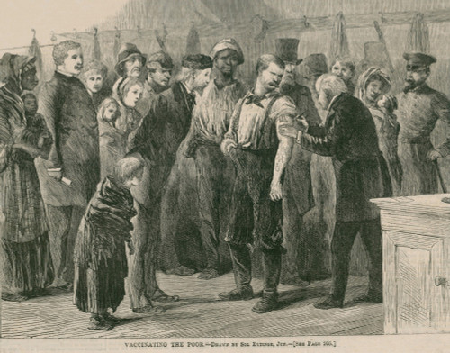 Vaccinating The Poor Of New York City Against Smallpox In 1872. In 1863 History - Item # VAREVCHISL015EC080