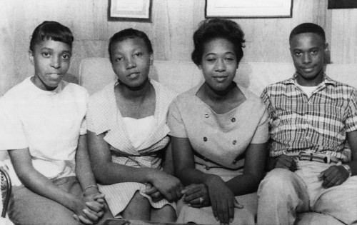 Us Civil Rights. From Left High School Students Elsie Robinson History - Item # VAREVCHBDCIRIEC026