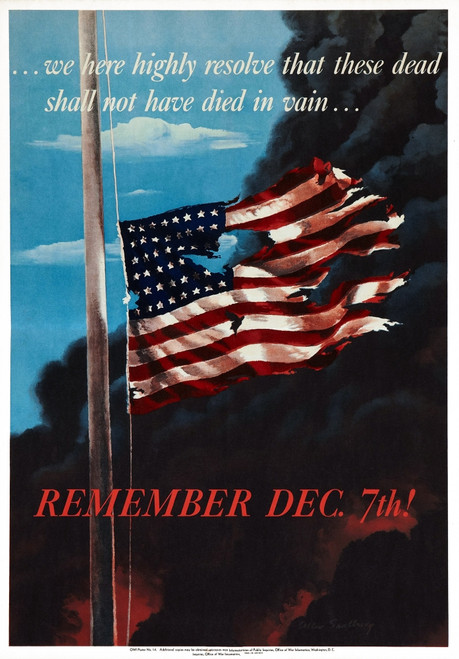 Attack On Pearl Harbor Remembrance Poster History - Item # VAREVCHCDWOWAEC164