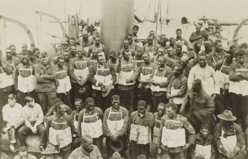 African American Soldiers Aboard The Army Transport Uss Momus History - Item # VAREVCHISL043EC321