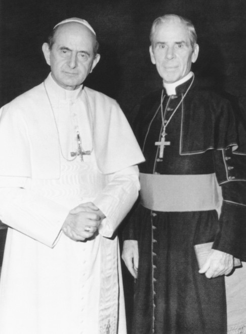 Fulton J. Sheen Following A Private Audience Pope Paul Vi At The Vatican History - Item # VAREVCCSUB001CS796