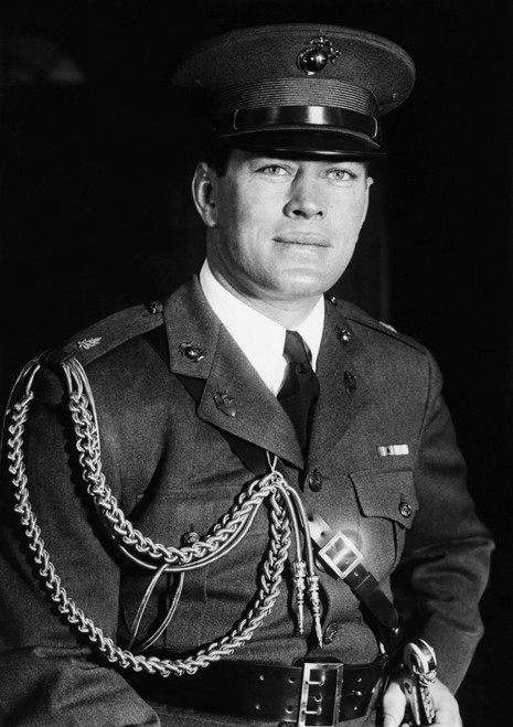 Gene Tunney Wearing His Blue Marine Corps Major'S Uniform Of The Connecticut State Militia. The Retired And Undefeated Heavyweight Boxing Champion Marched In The Inaugural Ceremony For Gov. Wilber Cross. Jan. 1931. - - Item # VAREVCCSUB001CS061