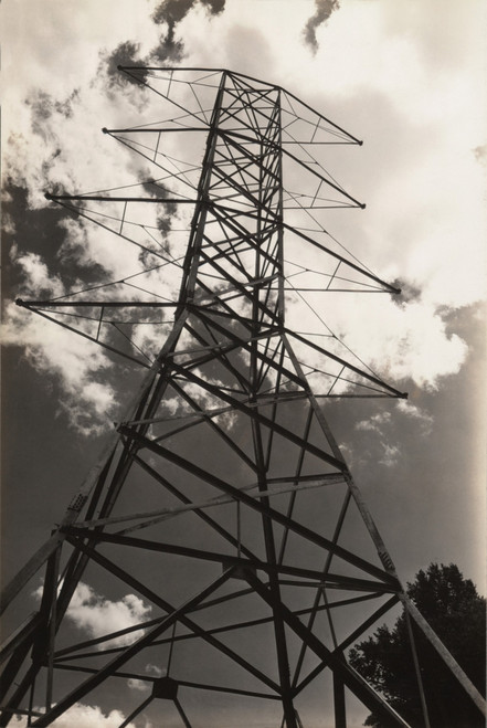 Electric Power Line Tower Transmitting Electricity Generated By Tennessee Valley Authority Hydro-Power Dams. 1943. History - Item # VAREVCHISL008EC145 Electric Power Line Tower Transmitting Electricity Generated By Tennessee Valley Authority Hydro-Power Dams. 1943. History - Item # VAREVCHISL008EC145