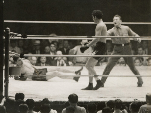 Max Schmeling On The Floor For A Count Of Nine In His Match With Max Baer. June 8 History - Item # VAREVCHISL039EC227