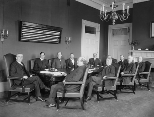 President Woodrow Wilson With His Cabinet History - Item # VAREVCHISL043EC629