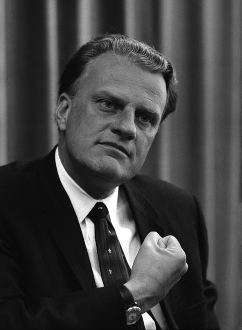 Billy Graham Was A Prominent Christian Evangelist. His Middle Of The Road Politics Fostered His Visits To Many Sitting Us Presidents From Harry S. Truman To Barack Obama. April 11 History - Item # VAREVCHISL033EC830
