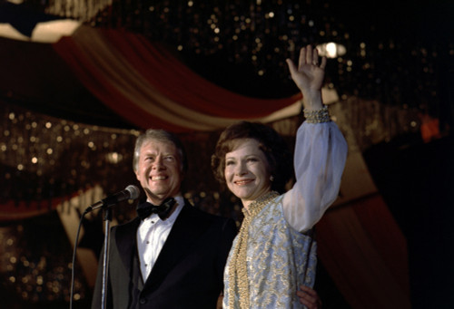 President Jimmy Carter And First Lady Rosalynn Carter At The Inaugural Ball. Washington History - Item # VAREVCHCDARNAEC070 President Jimmy Carter And First Lady Rosalynn Carter At The Inaugural Ball. Washington History - Item # VAREVCHCDARNAEC070