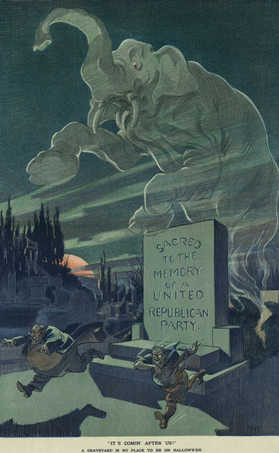 Its Comin After Us Political Cartoon On Puck Magazine History - Item # VAREVCHISL044EC359 Its Comin After Us Political Cartoon On Puck Magazine History - Item # VAREVCHISL044EC359