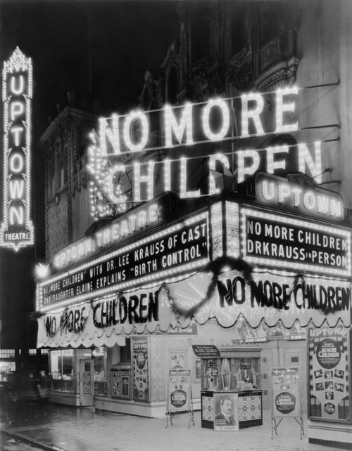 Uptown Theatre Marquee Reads History - Item # VAREVCHISL040EC957